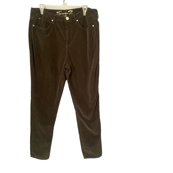 Seven7 gray corduroy straight pants - Picture 1 of 14